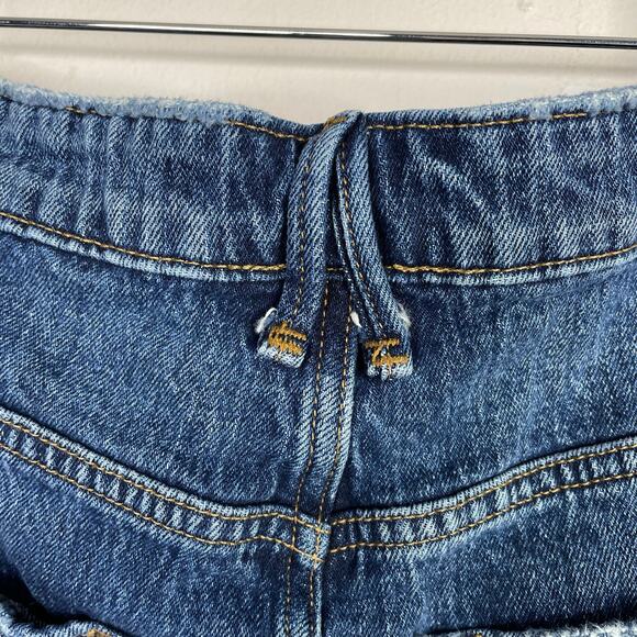 Good American Good Vintage Frayed Denim Cutoffs Jean Shorts Stretch Womens 8 29 - Picture 11 of 16